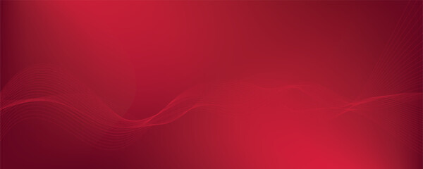 Abstract red background with lines