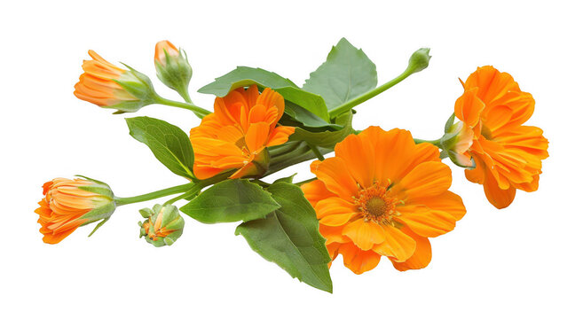 Orange Flowers and Buds - Powered by Adobe