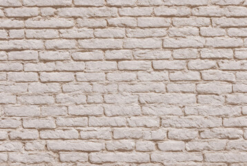 Obraz premium Old brick wall background, brick wall texture, structure. Cement joints, close-up. Construction, repair
