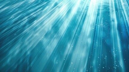 underwater world with sun light