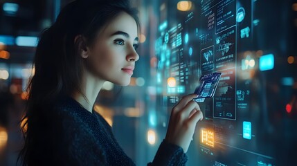 Digital wallet interface with loyalty points and rewards, highlighting value-added services, Wallet loyalty rewards, Enhanced digital finance