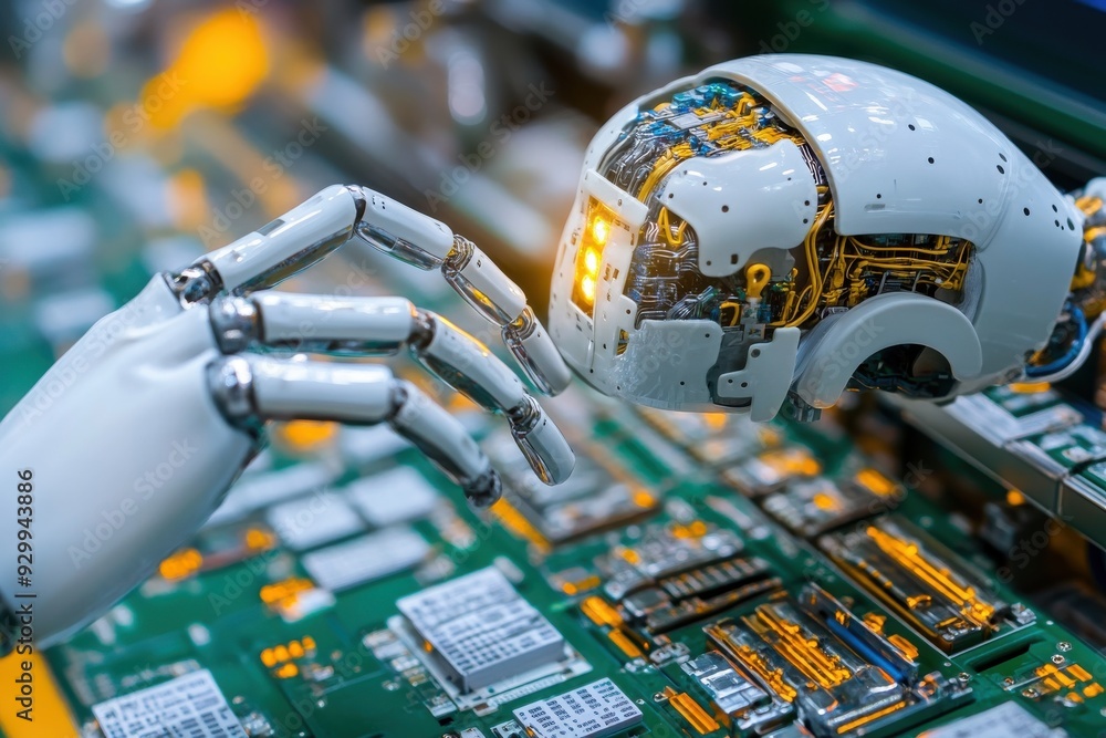 Poster nanotech innovations in ai, exploring the integration of nanotechnology to significantly boost artif