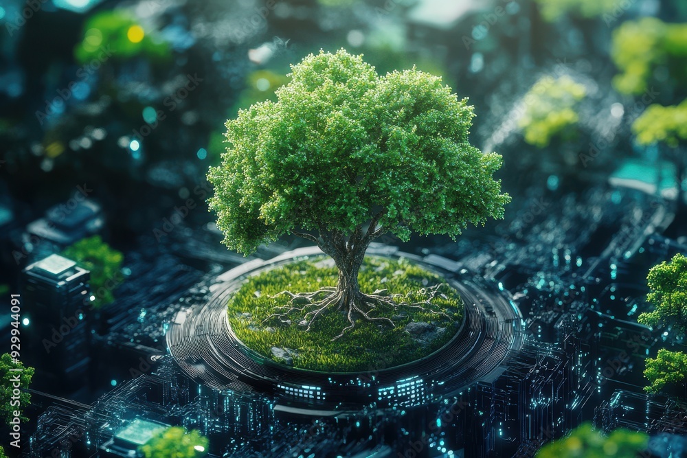 Poster nanotechnology innovations for sustainable environmental solutions, exploring advanced materials and