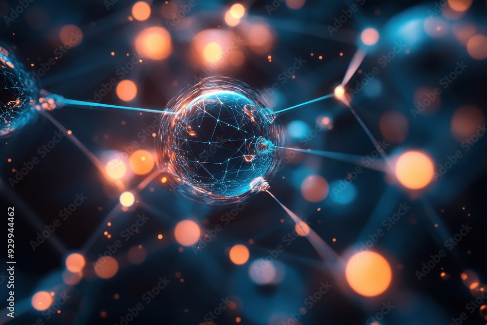 Poster nanotech innovations in space exploration, exploring advanced materials and tiny devices that enhanc