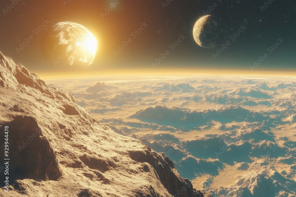 Poster advancements in space exploration through nanotechnology, exploring the transformative role of nanom