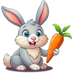Celebrate the simple joys of life with this cute bunny and his favorite crunchy carrot. Ideal for anyone who appreciates the charm of bunnies and the benefits of healthy eating.- png file