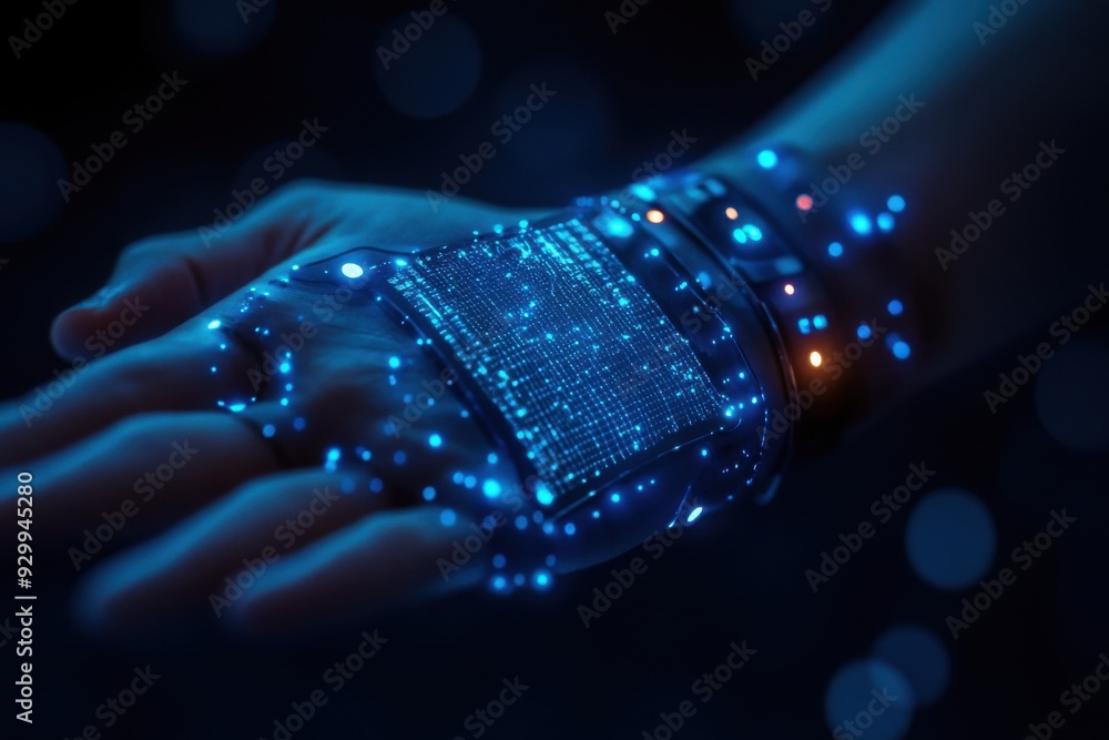 Poster advanced nanotech sensors for continuous health monitoring, innovative technology for tracking vital