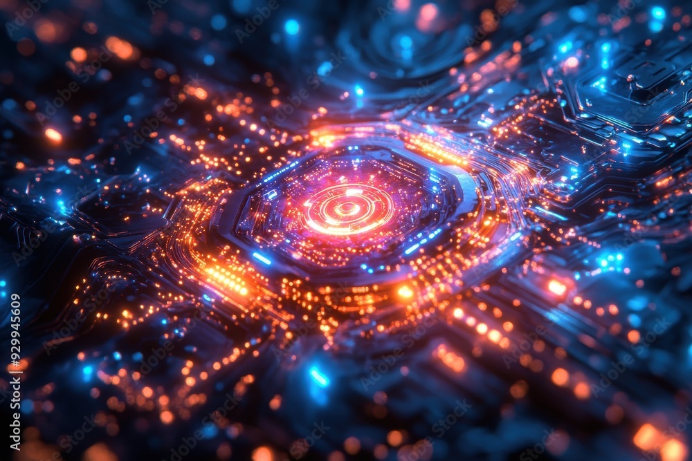 Poster nanotech-enhanced electronics, cutting-edge technology utilizing nanomaterials for improved performa