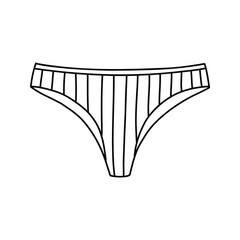 Women's panties isolated on a white background.