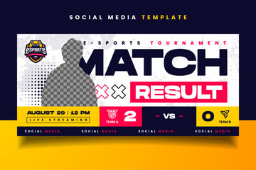 E-sports Logo and Banner Flyer Template for Gaming Team or Tournament © Akito Studio