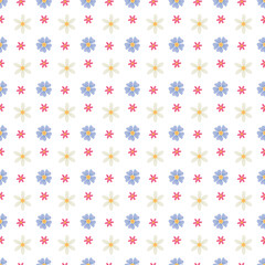 Seamless pattern design with beautiful floral