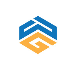 WG letter logo for business, wg initial logo, gw logo logo for monogram