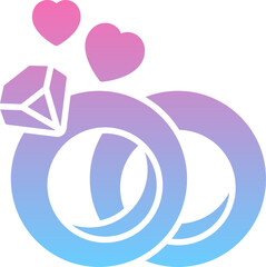 Couple ring icon