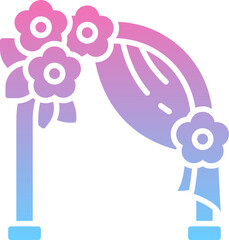 Wedding arch icon