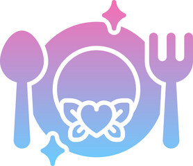Wedding buffet icon