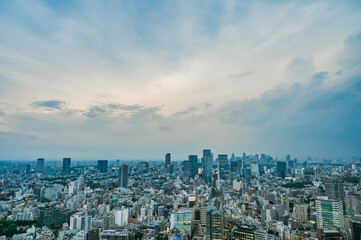 日本の東京の都市風景