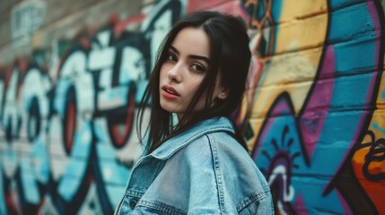 Naklejka premium Urban Street Fashion Portrait