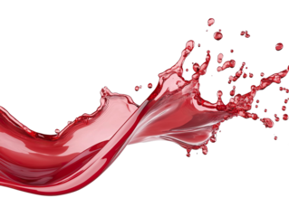 red wine splash liquid, abstract wave explosion isolated PNG