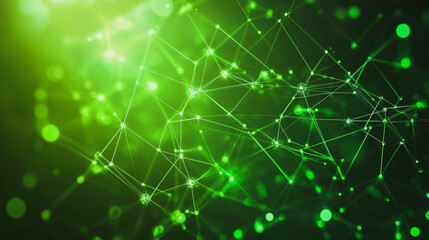 Abstract business connection of lines from nodes It is connected to endless nodes and represents the innovation of communication in the network.