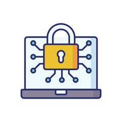 Encryption icon vector stock illustration