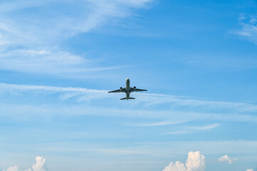 空港を離陸する飛行機