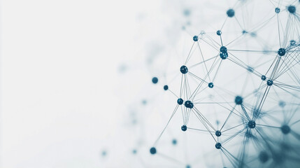 Abstract business connection of lines from nodes It is connected to endless nodes and represents the innovation of communication in the network.