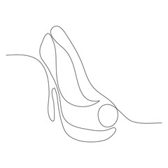 Shoes single line art. continuous line drawing of hand tying shoelaces. editable stroke. vector illustration.