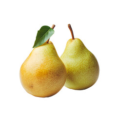 pears isolated on white background