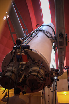 Bandung, Indonesia - August, 16 2024: Observatorium Bosscha The Oldest Observatory in Indonesia. Telescope Of The Bosscha Astronomical Observatory