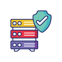 Data Compliance icon vector stock illustration