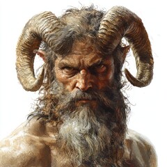 satyr clip art isolated on white background