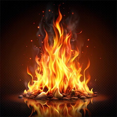 Fototapeta premium fire in the dark
