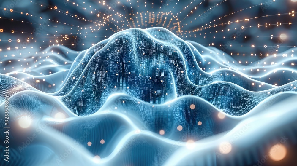 Aufkleber digital background perfect for tech processes, neural networks, artificial intelligence, data transf