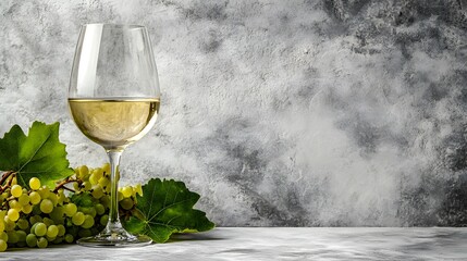 Banner with a glass of wine, winery, grapes, National Wine Day