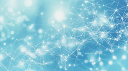 Abstract business connection of lines from nodes It is connected to endless nodes and represents the innovation of communication in the network.