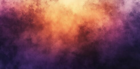 Fototapeta premium This warm orange and purple background features a faint texture, Thanksgiving or autumn colors in a gradient of light golden hues to deep violet purple corner designs, elegant and classy website