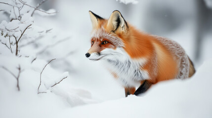 Fototapeta premium “Silent Snow Stalker”