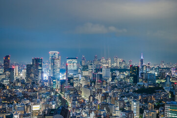 日本の首都東京の夜景