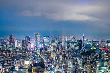 Naklejka premium 日本の首都東京の夜景
