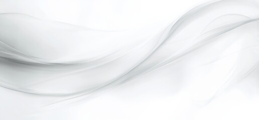 Obraz premium Abstract white background with soft lines and curves, featuring a light gray color and a diffused effect, creating an elegant and fluid atmosphere ideal for creative projects and presentations.