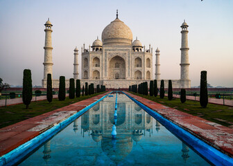 Taj Mahal in the early morning hours  