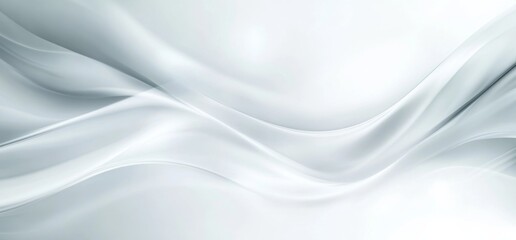 Obraz premium Abstract white background with soft lines and curves, featuring a light gray color and a diffused effect, creating an elegant and fluid atmosphere ideal for creative projects and presentations.