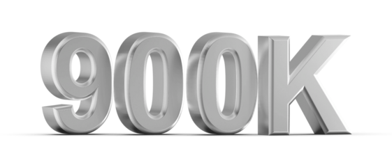 900K Follower 3D Render Silver