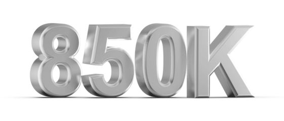 850K Follower 3D Render Silver
