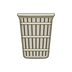 hamper laundry basket plastic cartoon. organizer container, durable lightweight, portable foldable hamper laundry basket plastic sign. isolated symbol vector illustration