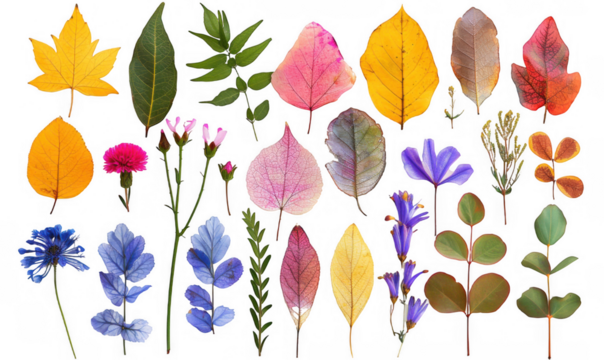 Pressed Leaves and Flowers Collection
