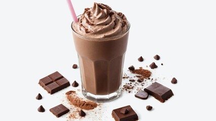 Chocolate milk shake