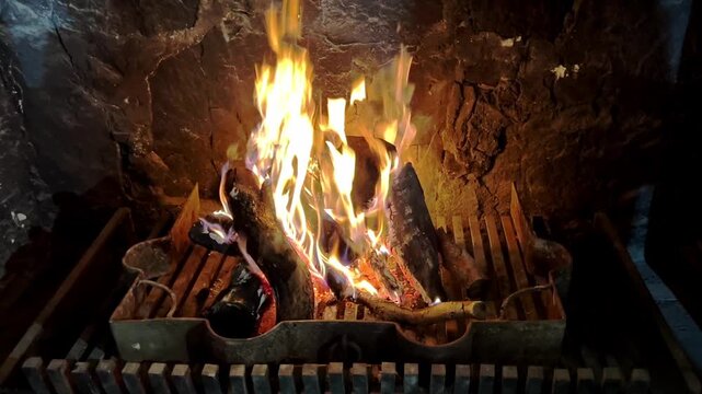 Fuego en Chimenea