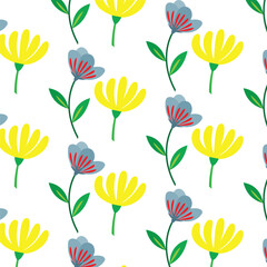 Discover vibrant vector patterns with red and yellow floral designs, featuring intricate leaves and seamless double patterns. Ideal for adding bold, colorful accents to your creative projects.