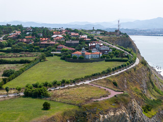 Faro de Punta Galea en Getxo, Vizcaya, Pais Vasco